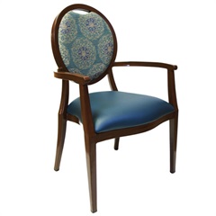 Astoria Wood-Look Metal Seating